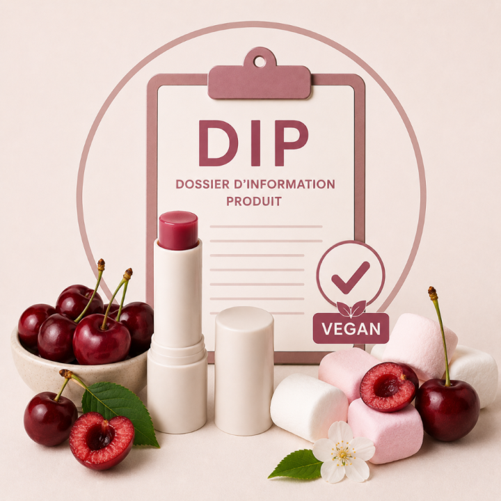 DIP Stick lèvres cerise guimauve végan
