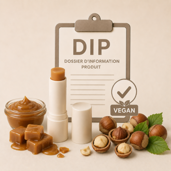DIP Stick lèvres caramel noisette végan