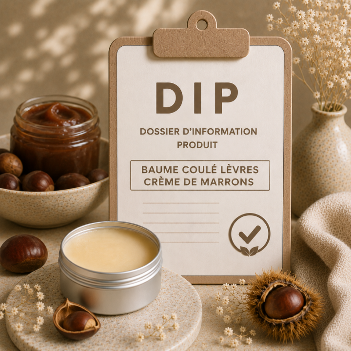 DIP Baume coulé lèvres crème de marrons