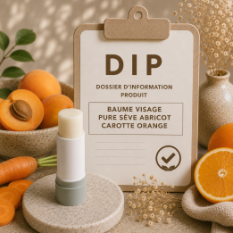 Baume visage pure sève abricot carotte orange