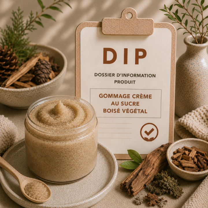 Gommage crème au sucre boisé végétal