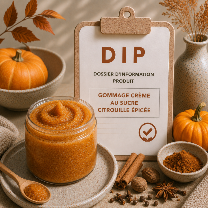 Gommage crème au sucre citrouille épicée