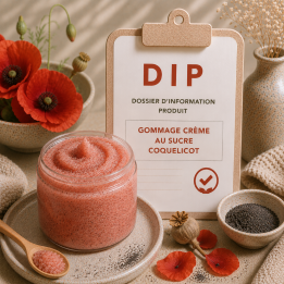 Gommage crème au sucre coquelicot