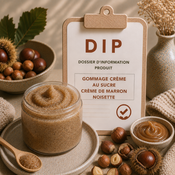 Gommage crème au sucre crème de marron noisette