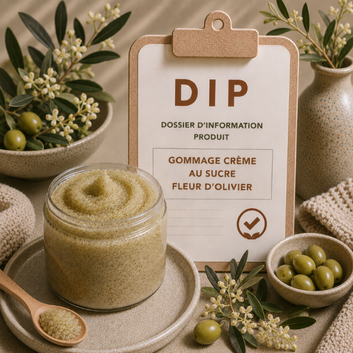 Gommage crème au sucre fleur d'olivier