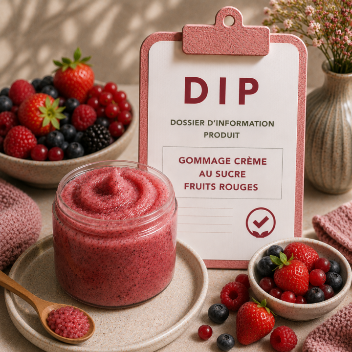 Gommage crème au sucre fruits rouges