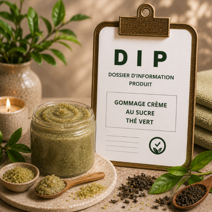 Gommage crème au sucre thé vert