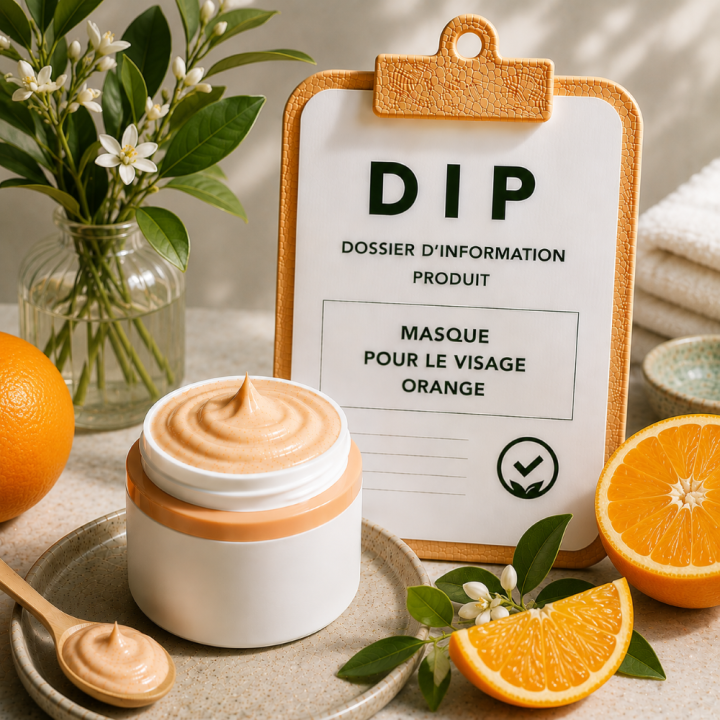 Masque pour le visage orange