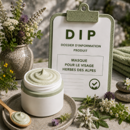 Masque pour le visage herbes des alpes