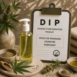Huile de massage chanvre purifiant