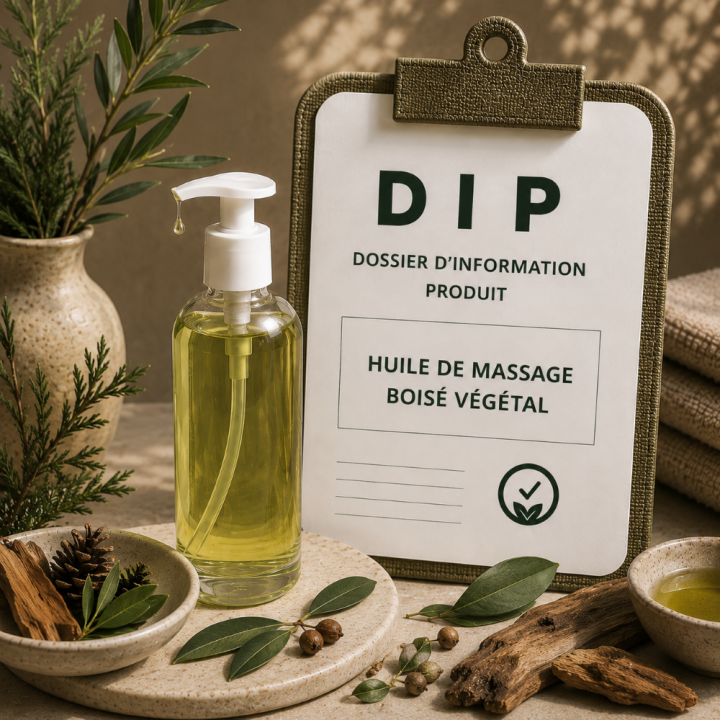 Huile de massage boisé végétal