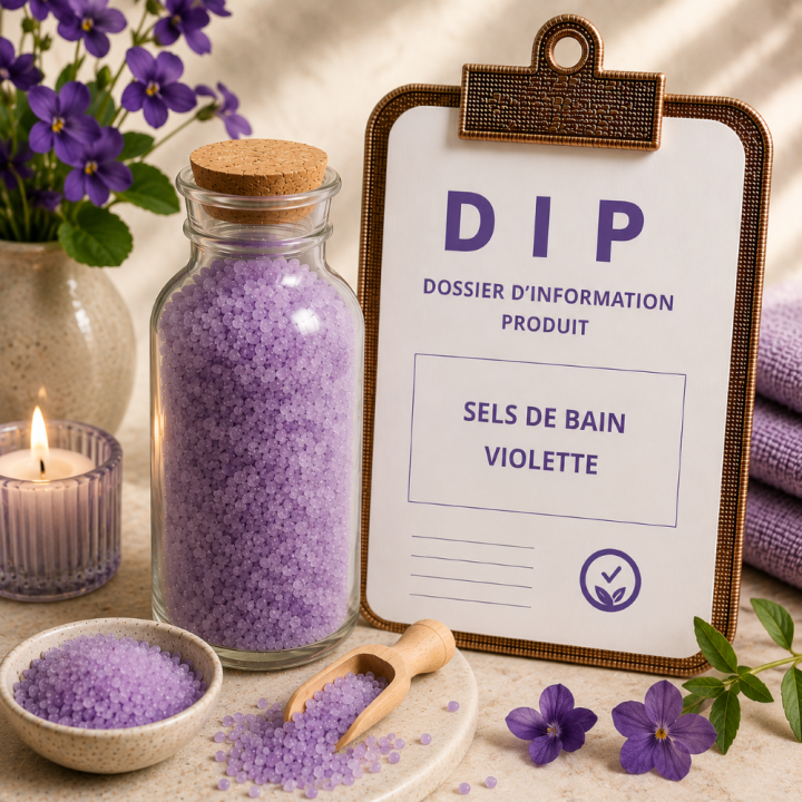 Sels de bain violette