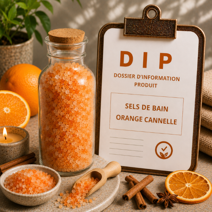 Sels de bain orange cannelle