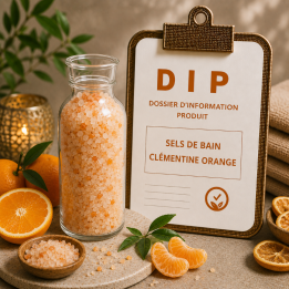 Sels de bain clémentine orange