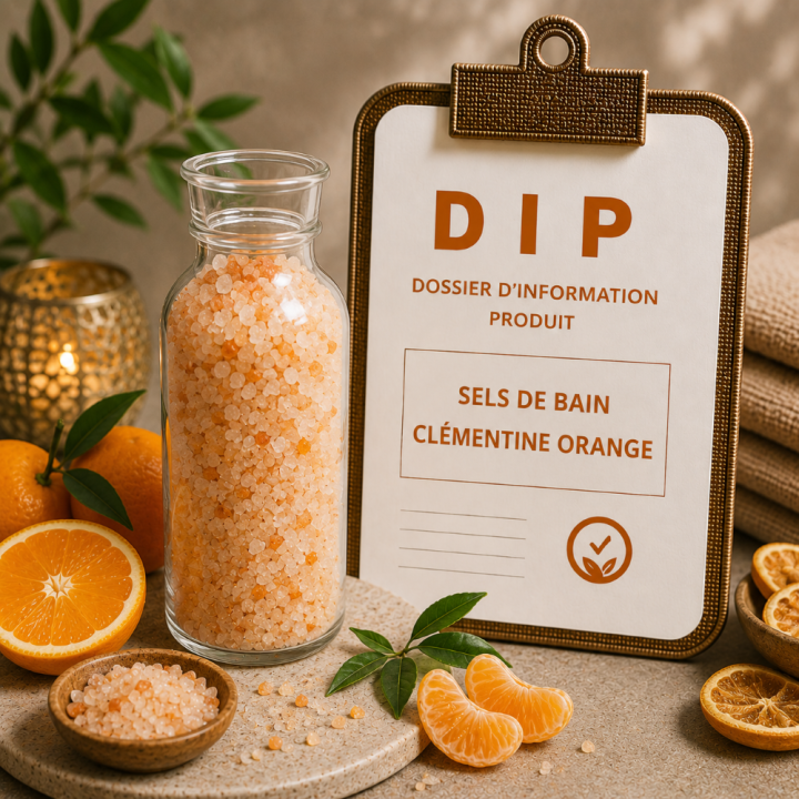 Sels de bain clémentine orange