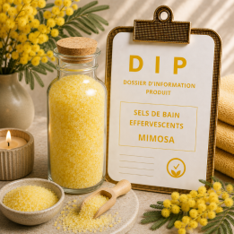 Sels de bain effervescents mimosa
