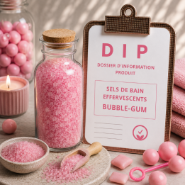 Sels de bain effervescents bubble-gum