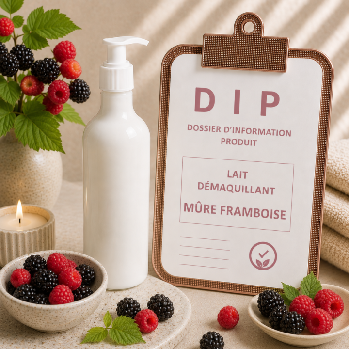 Lait démaquillant mure framboise