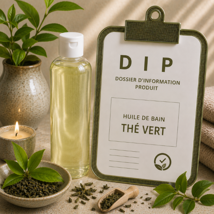 Huile de bain thé vert
