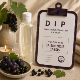Huile de bain raisin noir cassis