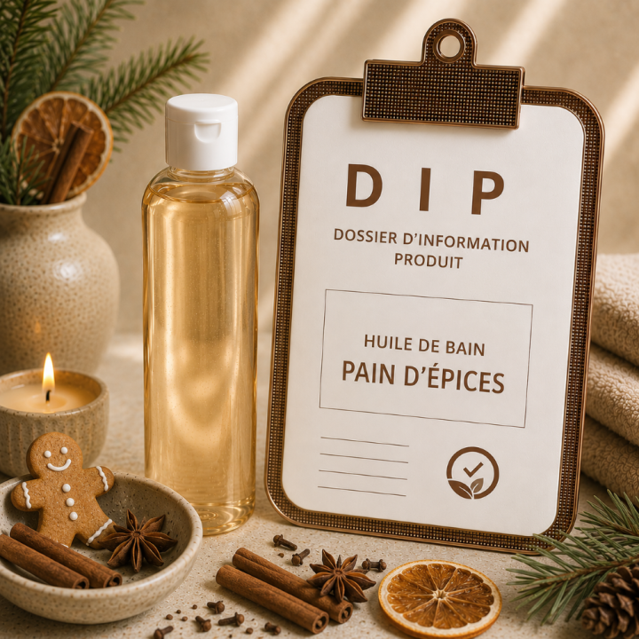 Huile de bain pain d'épices