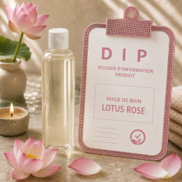 Huile de bain lotus rose