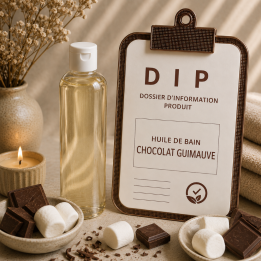 Huile de bain chocolat guimauve
