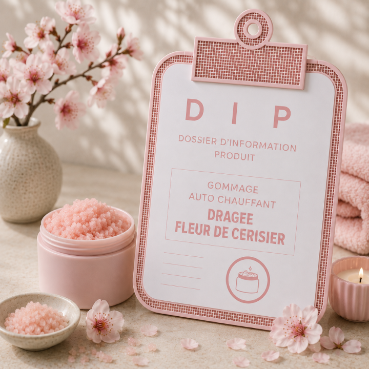 GOMMAGE AUTO CHAUFFANT - DRAGEE FLEUR DE CERISIER