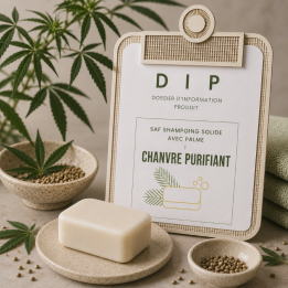 SAF Shampoing solide avec palme chanvre purifiant
