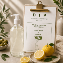 DIP SAVONS LIQUIDES OLIVE COCO - 100% MADE - YUZU