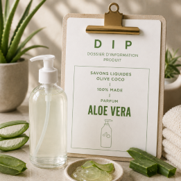 SAVONS LIQUIDES OLIVE COCO - 100% MADE  - ALOE VERA