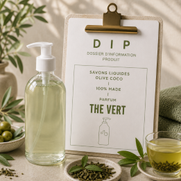 DIP SAVONS LIQUIDES OLIVE COCO - 100% MADE  - THE VERT