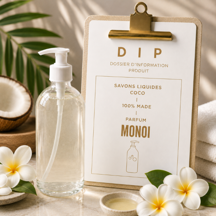 DIP SAVONS LIQUIDES COCO - 100% MADE - MONOI