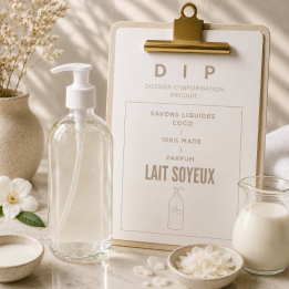 DIP SAVONS LIQUIDES COCO - 100% MADE - LAIT SOYEUX