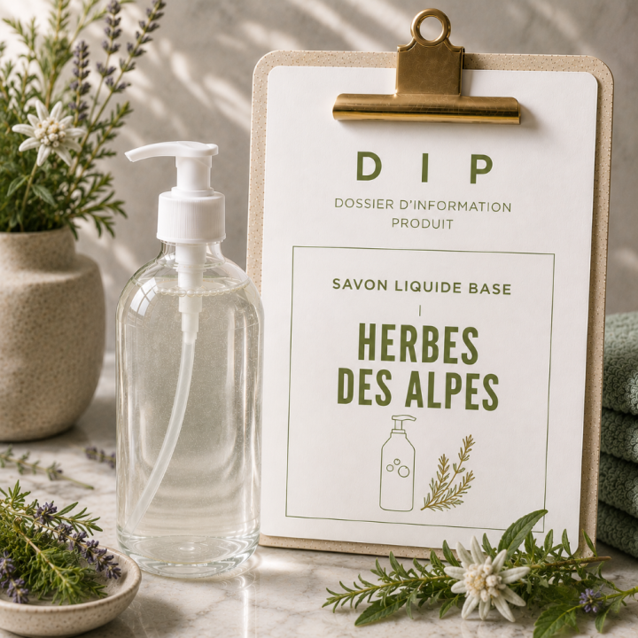 SAVON LIQUIDE BASE - HERBES DES ALPES
