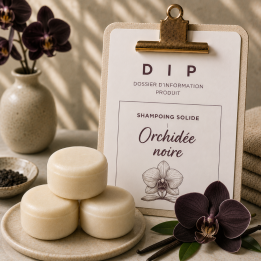 DIP SHAMPOING SOLIDE Orchidée noire