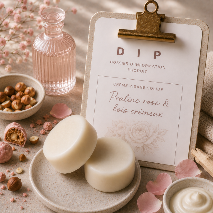 DIP CREME VISAGE SOLIDE Praline rose & bois crémeux