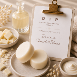 DIP DEMAQUILLANT SOLIDE douceur chocolat blanc