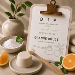 DIP DENTIFRICE SOLIDE Orange douce