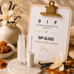 DIP GLOSS Arôme vanille caramel