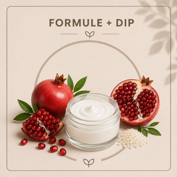 DIP Baume coulé lèvres grenade