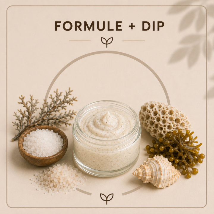 Gommage crème au sel criste marine