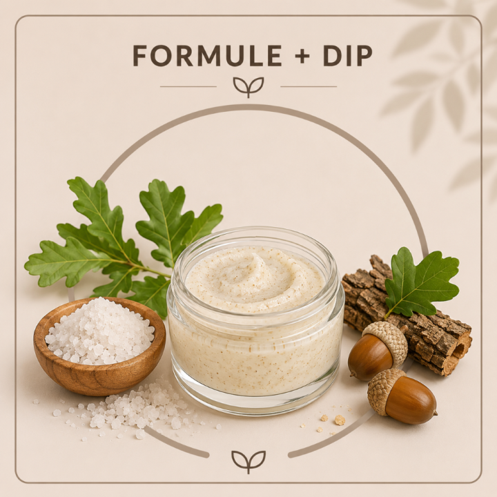Gommage crème au sel au mousse de chêne