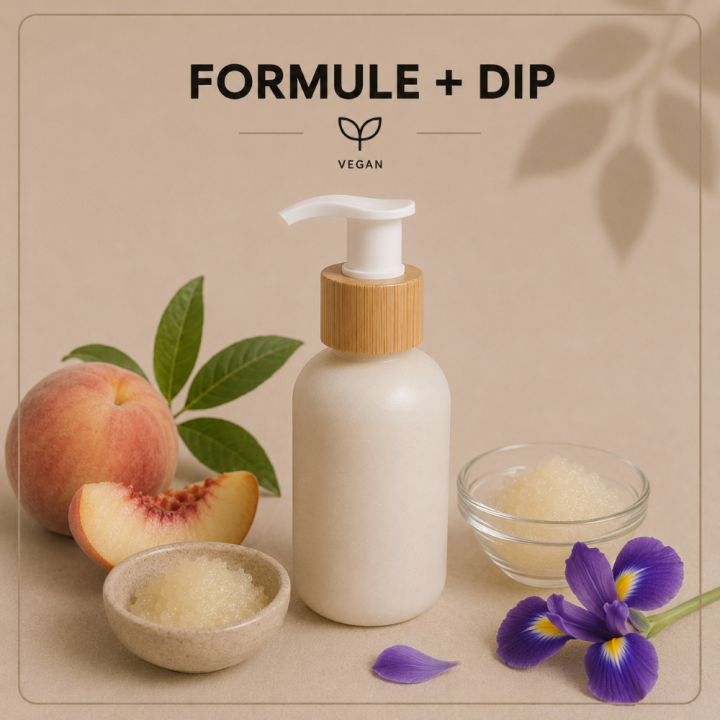 DIP Stick lèvres pêche iris vegan