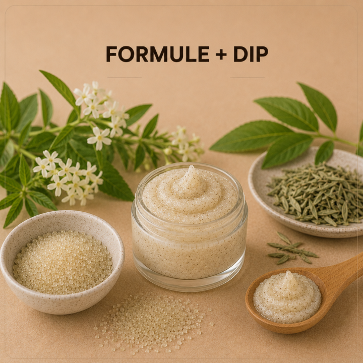 Gommage crème au sucre verveine