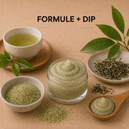 Gommage crème au sucre thé vert