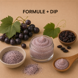 Gommage crème au sucre raisin noir