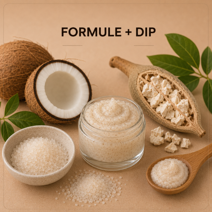 Gommage crème au sucre noix de coco baobab