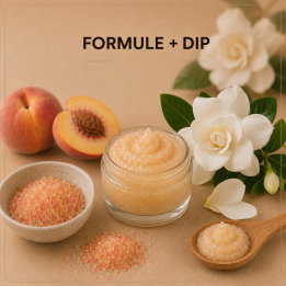 DIP Gommage crème au sucre Gardénia pêche
