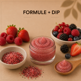 Gommage crème au sucre fruits rouges